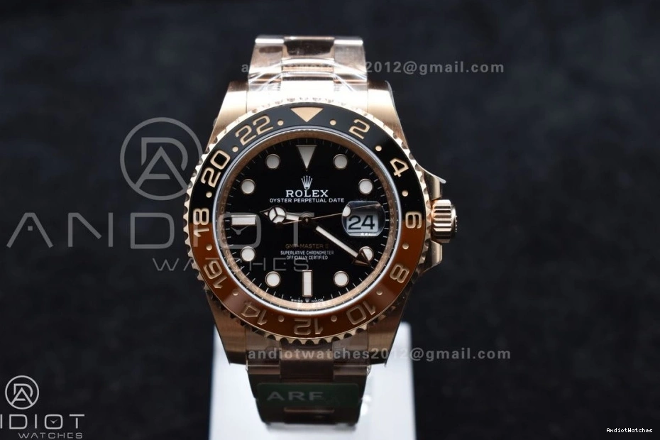 ARF 126715 II 864 Edition Best Master SH3285 1:1 CHS 904L CHNR New WrinkleFree GMT Bracelet SS RG on 0205